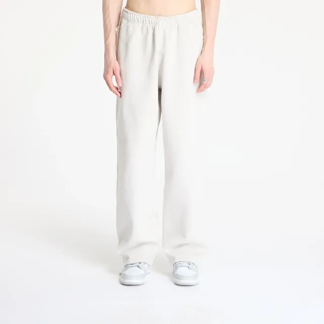 Nike Solo Swoosh Men's Open-Hem Fleece Pants Light Bone/ White L