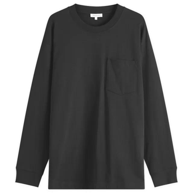 Norse Projects Men's Standard Heavy Loose Long Sleeve T-Shirt Black