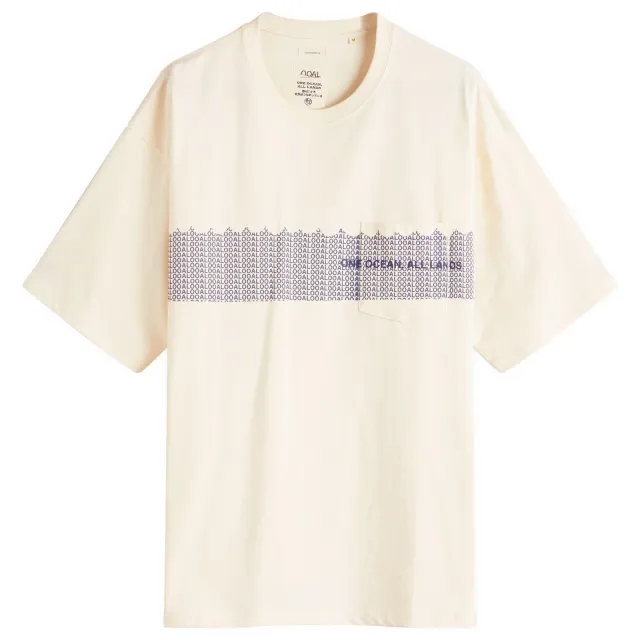 Nanamica Men's OOAL Graphic Pocket T-Shirt Ivory