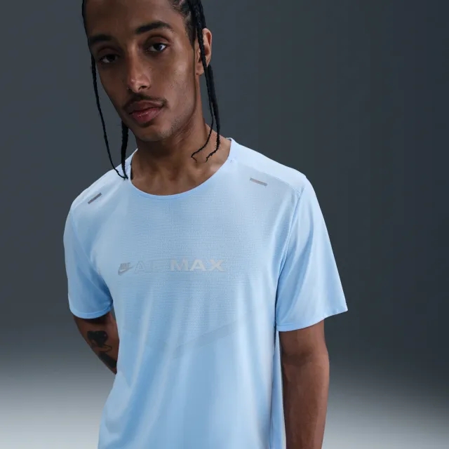 Nike Air Max Men's Dri-FIT T-Shirt - Blue - Sustainable Materials