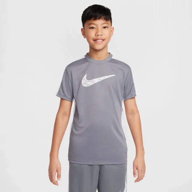 Nike Trophy23 Older Kids' Dri-FIT Short-Sleeve Top - Grey - Polyester