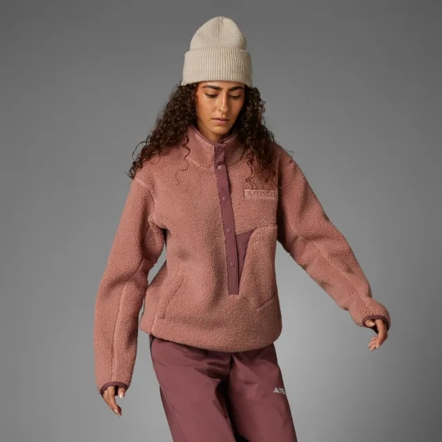 adidas Terrex Xploric High Pile Fleece Pullover Sweatshirt