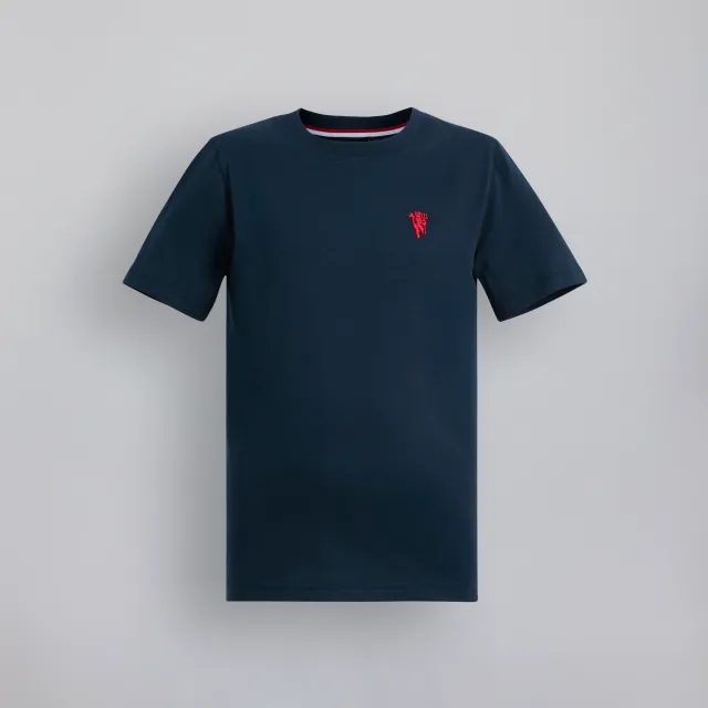 Manchester United Kids Devil Emblem T-Shirt Navy