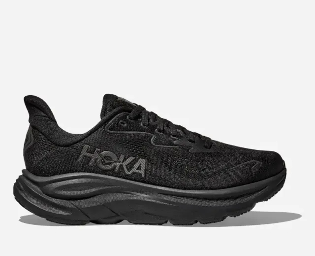 HOKA Men's Clifton 10 Road Running Shoes in Black