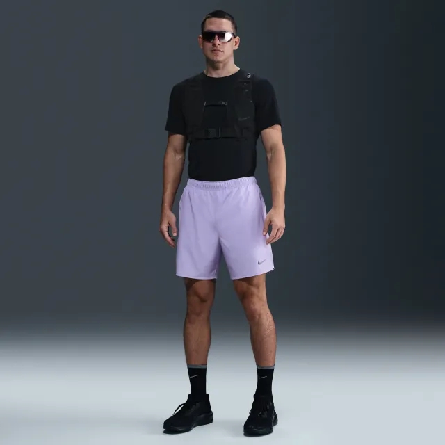 Nike Challenger Men's Dri-FIT 18cm (approx.) 2-in-1 Running Shorts - Purple - Polyester