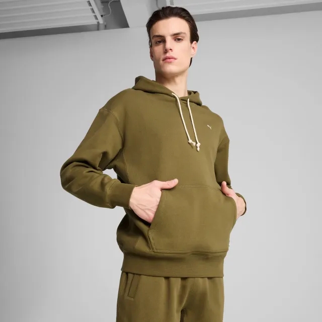 PUMA MMQ Hoodie Men, Olive Drab, size Large