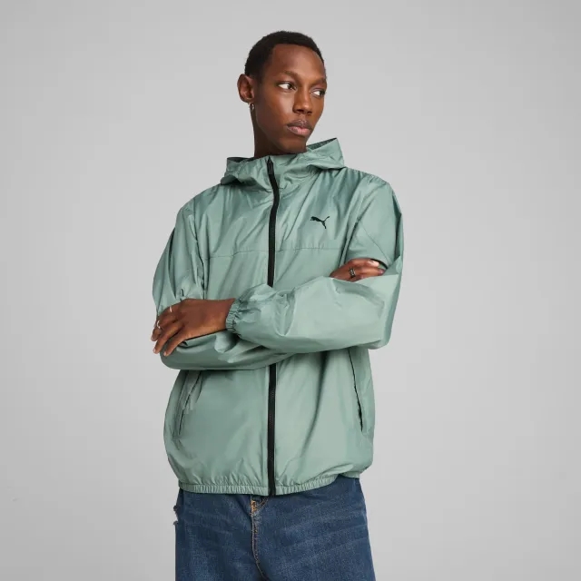 PUMA Essentials Regular Windbreaker Men Jacket, Green Moon, size Large