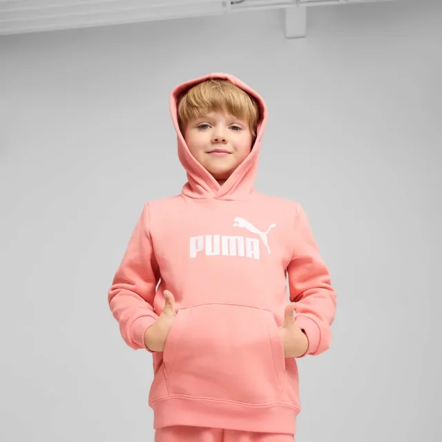PUMA Ess No. 1 Logo Fleece Hoodie Kids, Pink Fruit, size 2-3 Months