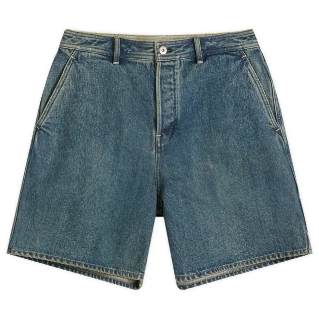 Jil Sander+ Men's Regular Fit 5 Pocket Denim Shorts Blue