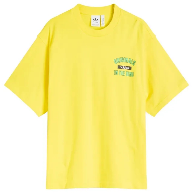 Adidas Men's Originals In The Ring Graphic T-Shirt Yellow