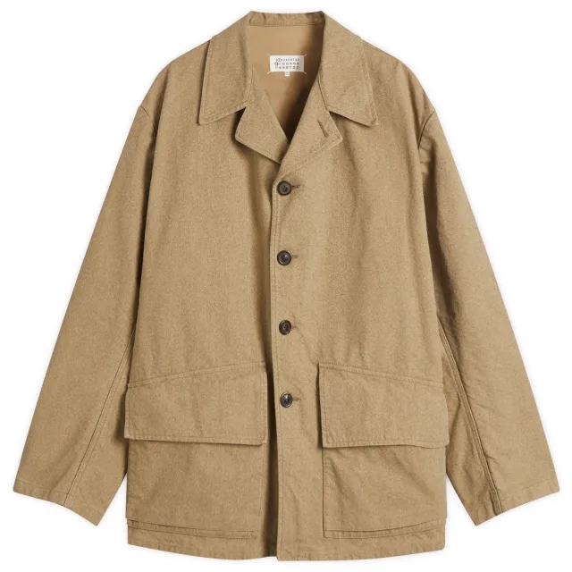 Maison Margiela Men's Cotton Chore Jacket Sand