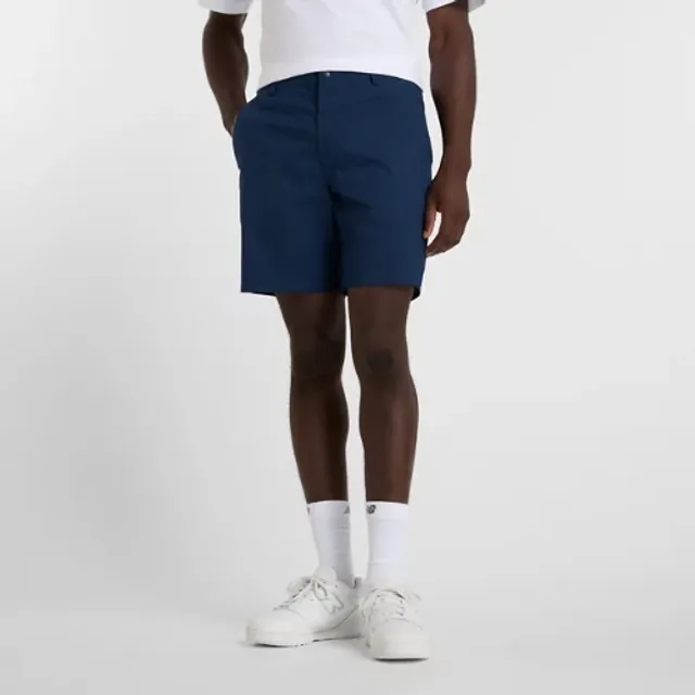 New Balance Men's Athletics Standard Short 7" in Blue Cotton Twill