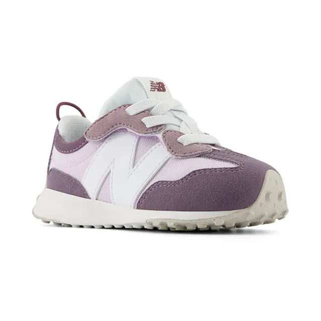 New Balance Kids' 327 NEW-B HOOK & LOOP in Purple/White Synthetic