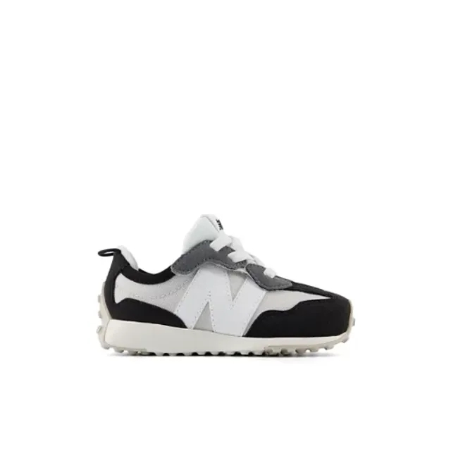 New Balance Kids' 327 NEW-B HOOK & LOOP in Grey/White Synthetic