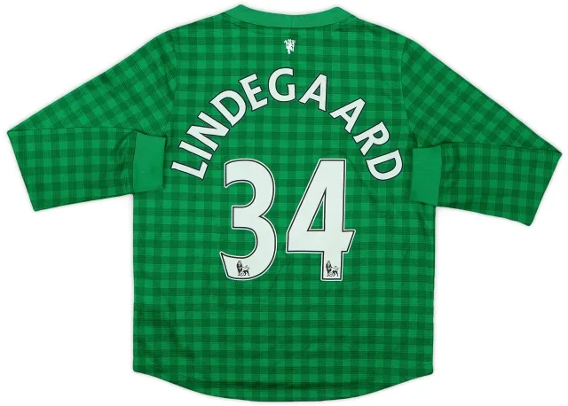 2012-13 Manchester United GK Shirt Lindegaard #34 - 8/10 - (S.Boys)