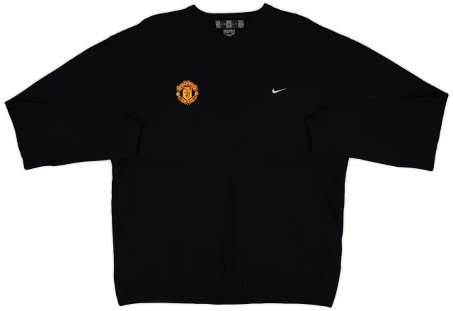 2004-05 Manchester United Nike Golf Sweat Top - 8/10 - (XXL)