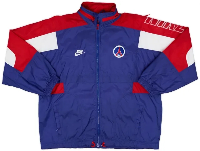 1996-97 Paris Saint-Germain Nike Hooded Rain Jacket - 7/10 - (L)