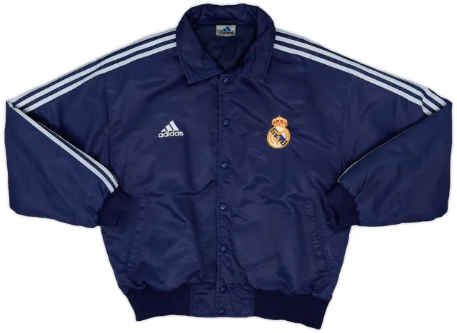 1999-00 Real Madrid adidas Padded Coach Jacket - 8/10 - (XL)