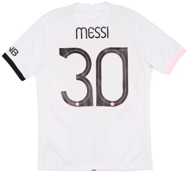 2021-22 Paris Saint-Germain Away Shirt Messi #30 - 5/10 - (M)