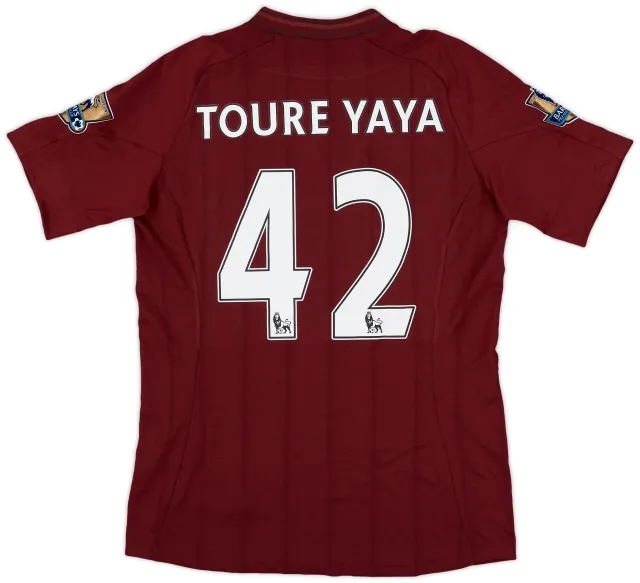 2012-13 Manchester City Away Shirt Toure Yaya #42 (M)