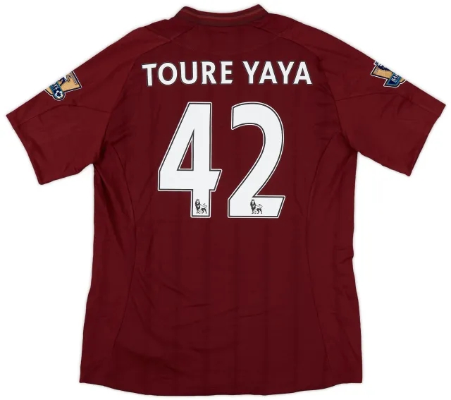 2012-13 Manchester City Away Shirt Toure Yaya #42 (L)