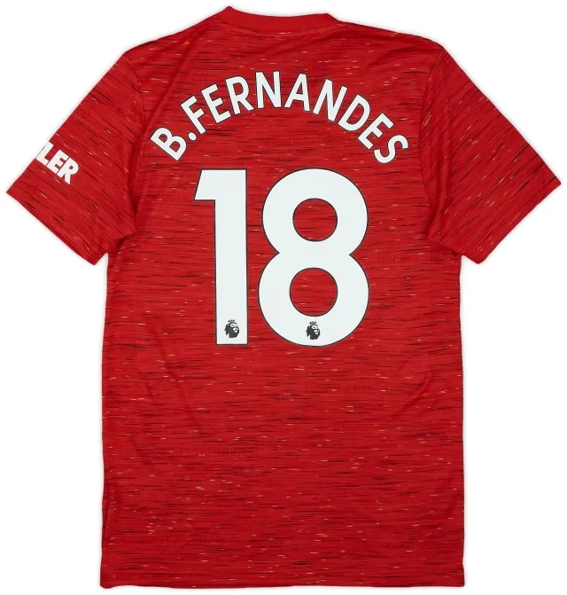 2020-21 Manchester United Home Shirt B.Fernandes #18 - 8/10 - (S)