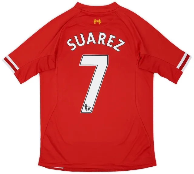 2013-14 Liverpool Home Shirt Suarez #7 - 6/10 - (M)