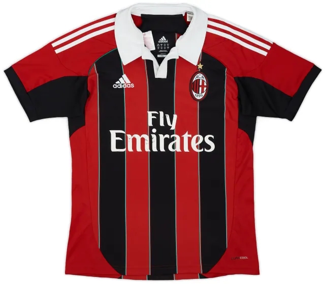 2012-13 AC Milan Home Shirt - 5/10 - (XL.Boys)