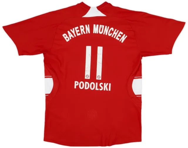 2008-09 Bayern Munich Home Shirt Podolski #11 - 5/10 - (M)