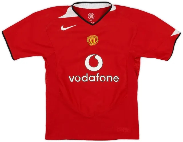 2004-06 Manchester United Home Shirt - 7/10 - (M.Boys)