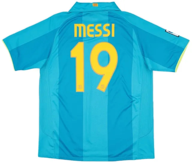 2007-09 Barcelona Away Shirt Messi #19 - 8/10 - (L)