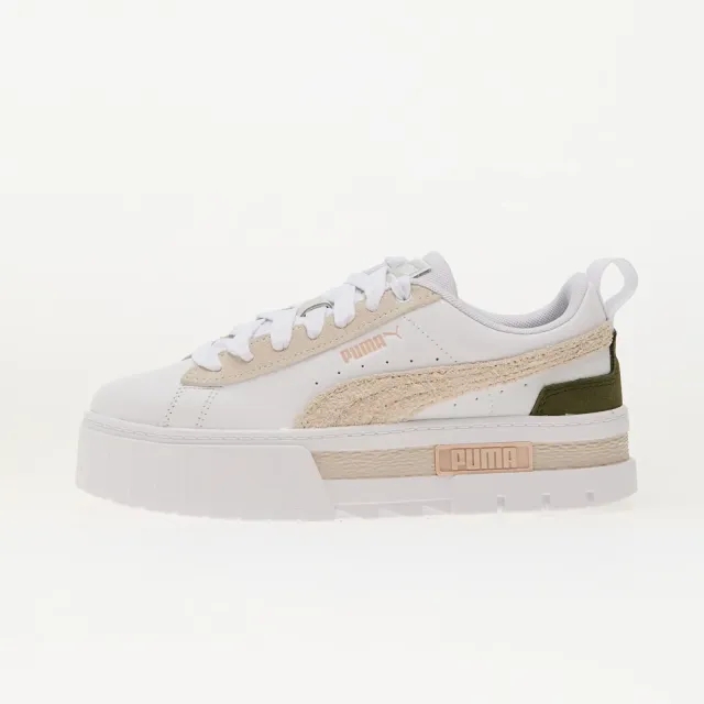 PUMA Mayze Mix Women's Sneakers, White/Alpine Snow/Loden Green, size 3