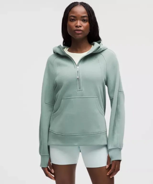 lululemon – Women's Scuba Oversized Half-Zip Long Hoodie – Color Blue/Pastel – Size M/L
