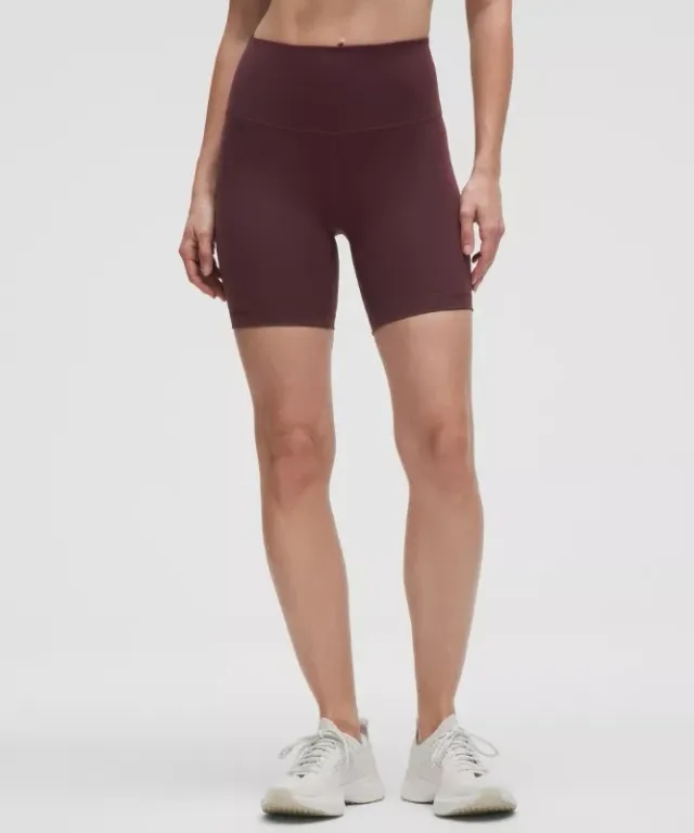 lululemon – Women's Wunder Train High-Rise Shorts – 6" – Color Purple – Size 0