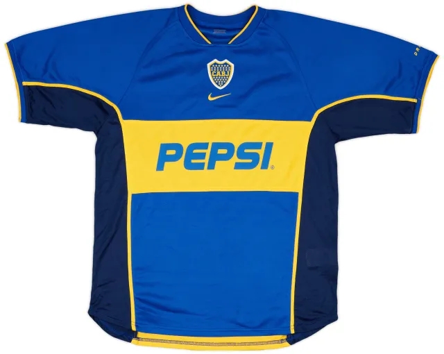2001-02 Boca Juniors Home Shirt - 8/10 - (L)