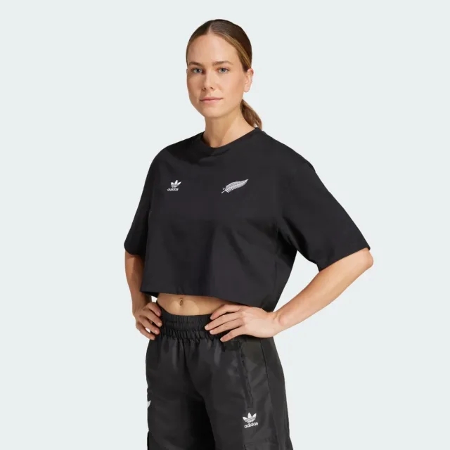 adidas Black Ferns Essentials Crop T-Shirt