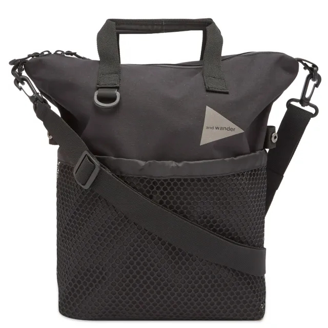And Wander Men's PE/CO 2-Way Bag Black