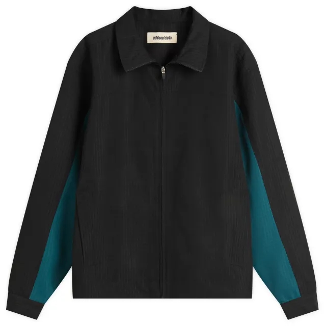 Metalwood Studio Men's Textured Tour Jacket Black