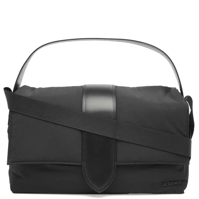 Jacquemus Men's Le Messenger Bambino Nylon Messenger Black
