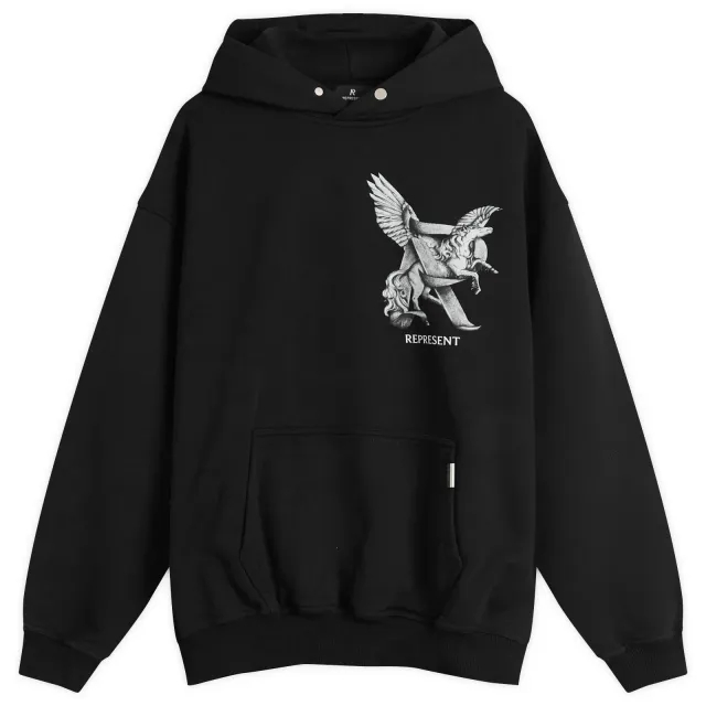 Represent Men's Elegance In Motion Hoodie Jet Black
