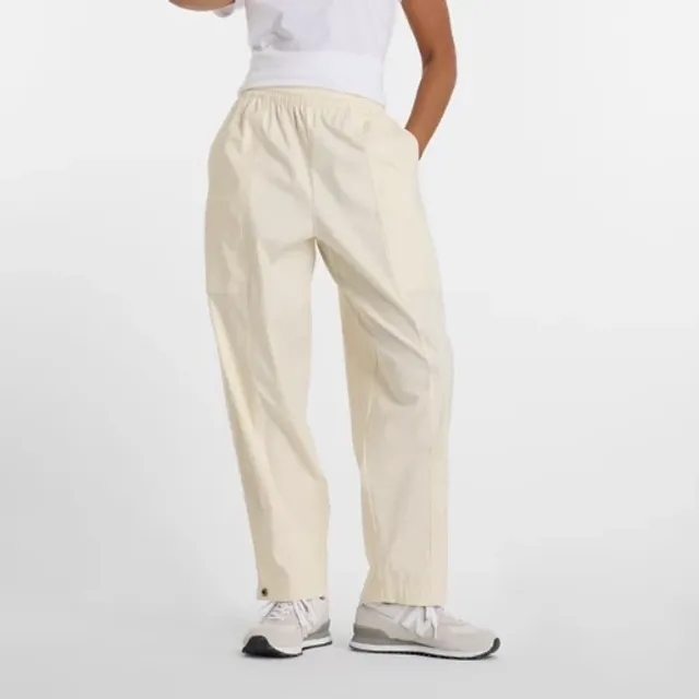 New Balance Women's Utility Pant in Beige Polywoven