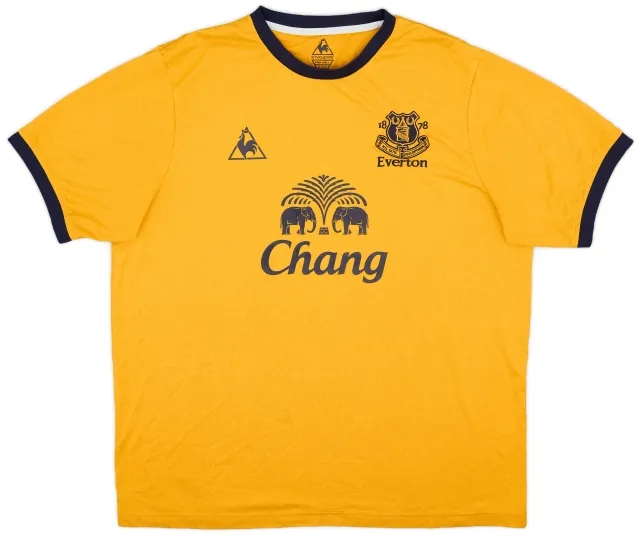 2011-12 Everton Away Shirt Baines #3 - 9/10 - (XL)