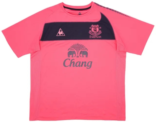 2010-11 Everton Away Shirt Baines #3 - 9/10 - (XL)