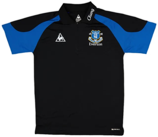 2009-10 Everton Le Coq Sportif 1/4 Zip Polo Shirt - 9/10 - (M)