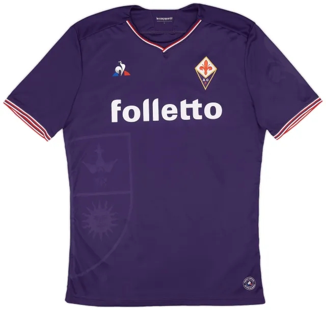 2017-18 Fiorentina Player Issue Home Shirt # - 7/10 - (L)