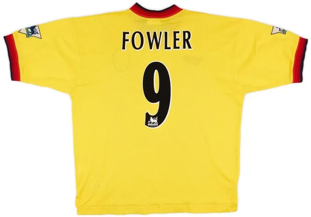 1997-99 Liverpool Away Shirt Fowler #9 - 8/10 - (XL)