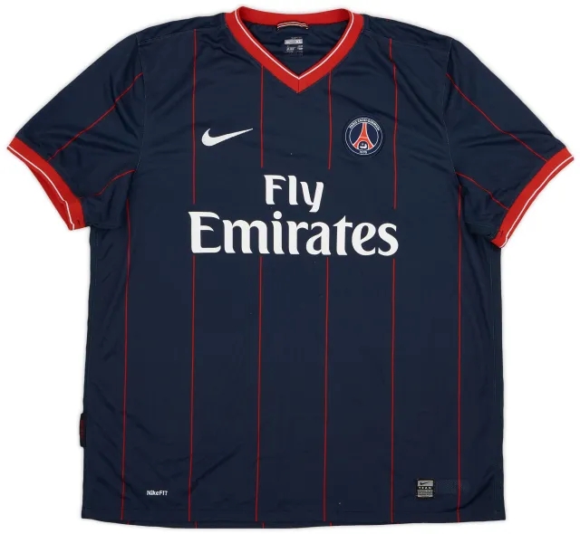 2009-10 Paris Saint-Germain Home Shirt Makelele #4 - 8/10 - (XL)