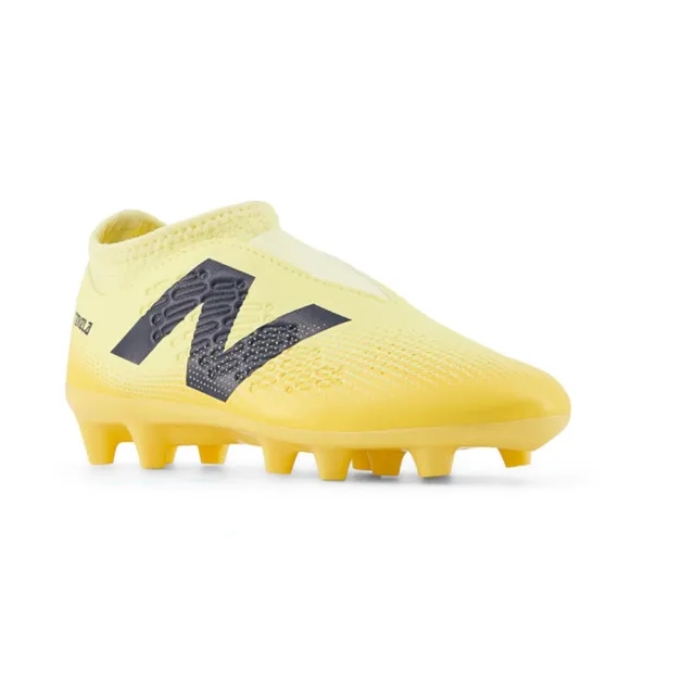 New Balance Kids' TEKELA MAGIQUE JNR FG V4+ in Beige/Orange/Blue Synthetic