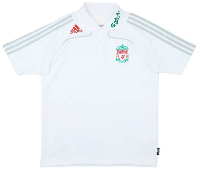 2008-09 Liverpool adidas Polo Shirt - 9/10 - (M)