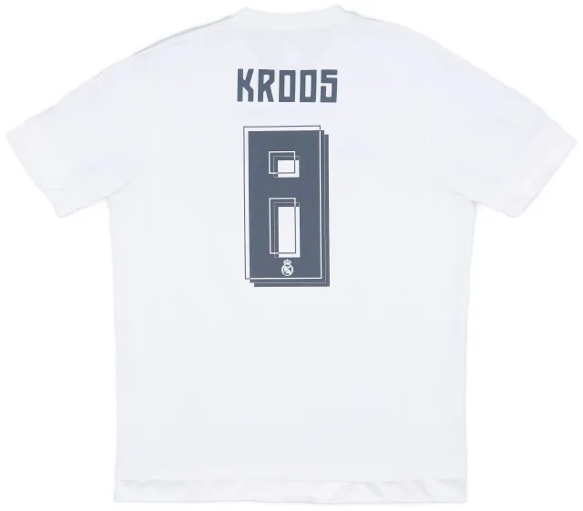 2015-16 Real Madrid Home Shirt Kroos #8 - 8/10 - (XL)